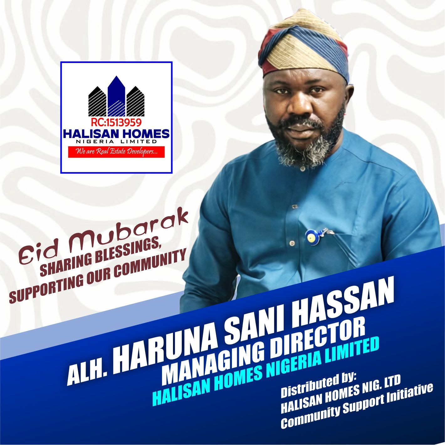 Hassan Rice Rohaib Eid celebration: Alh. Hassan Haruna, Managing Director of Halisan Home ...