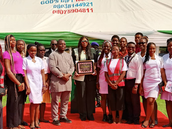 Nwifuru’s Wife Flags Off Distribution Of Free Pads To 10,000 Teenage Girls, Educational Materials In Ebonyi