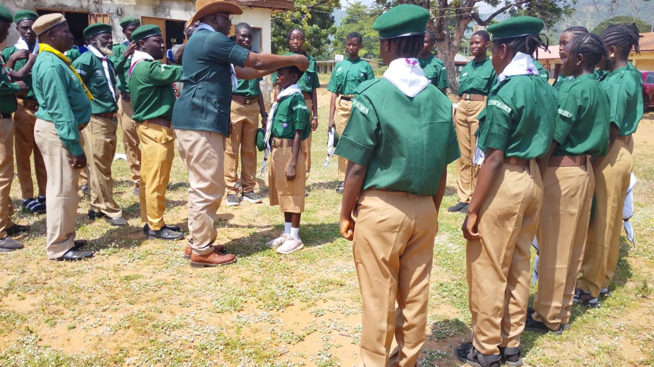 Crowther Memorial College Lokoja Inducts New Tenderfoot Scouts, Urged to Uphold Discipline, Service